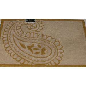  Home Gold Paisley Throw Rug Casual Decorative Accent Bath 
