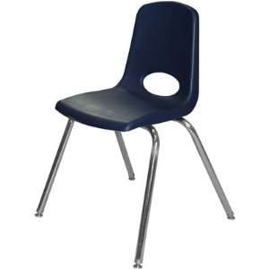  Stackable School Chair   Chrome Legs & Nylon Glides   18 