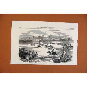  Grand Steeple Chase St Cloud Versalilles C1853 Print