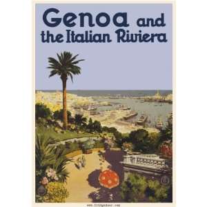  Fridgedoor Genoa Italian Riviera Travel Poster Magnet 