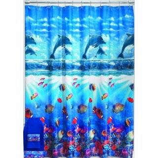 Dolphin Cove Vinyl Shower Curtain