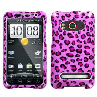 Hard Cover Case for HTC EVO 4G Accessory   Pink Leopard  