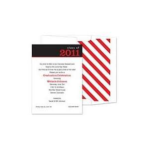   Modern Black Invitation Graduation Invitations