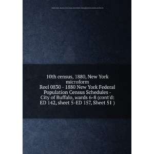 Reel 0830   1880 New York Federal Population Census Schedules   City 