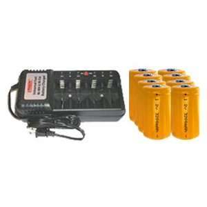  Universal Charger 8 C 3200 mAh NiCd Rechargeable Batteries 