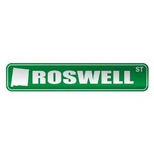   ROSWELL ST  STREET SIGN USA CITY NEW MEXICO