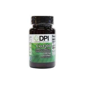  DPI Laboratories Co Q10 with Vitamin E 100mg, 60 Softgels 