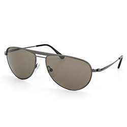 Tom Ford William Gunmetal Brown Aviator Sunglasses  