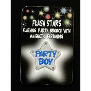    Alandra Flashing Star Party Badge   Party Boy Toys & Games