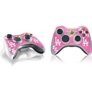 Los Angeles Dodgers Pink Game Ball Vinyl Skin for 1 Microsoft Xbox 360 