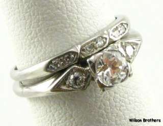 47ctw DIAMOND Wedding & Engagement RING SET   Platinum  