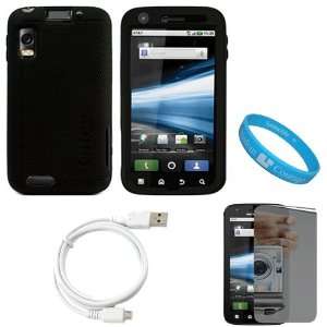  Black Rubberized Protective Gel Silicone Skin Cover Case for AT&T 
