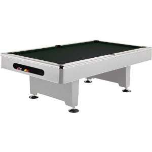   Foot Silver Eliminator Pool Table with Drop Pockets