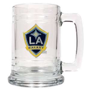  Los Angeles Galaxy 15 oz. Glass Tankard: Sports & Outdoors