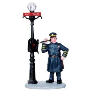  Lemax Caddington Village Police Call Box Figurine #02830 