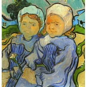   : Two Children: Vincent van Gogh Hand Painted Art: Home & Kitchen