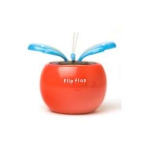  Solar powered Red Flip Flap pot with Blue Butterfly: Toys 