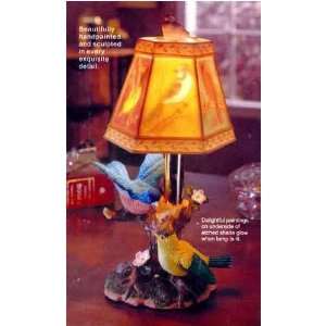    Wild Birds Handpainted Sculpture Lamp (CP): Home Improvement