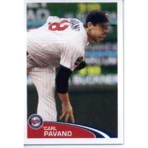  2012 Topps Baseball MLB Sticker #88 Carl Pavano Minnesota 