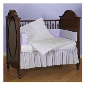  Gala Gingham Crib Bedding Set  Lavender: Baby