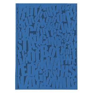  Pierre Belvedere Alphabet A5 Notebook, Hardcover, Denim 