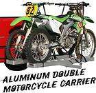 DOUBLE MOTORCYCLE DIRT BIKE CARRIER HAULER RACK+RAMP (AMC 600 2)