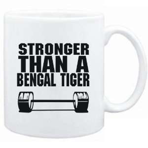   Mug White Stronger than a Bengal Tiger  Animals