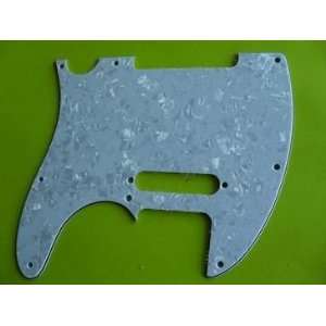  8 screw holes white pearl pickguard for tl guitar: Musical 