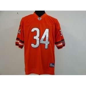  Walter Payton Chicago Bears NFL Reebok Orange Jersey 