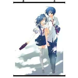  Clannad Anime Wall Scroll Poster Fujibayashi Ryou Okazaki 
