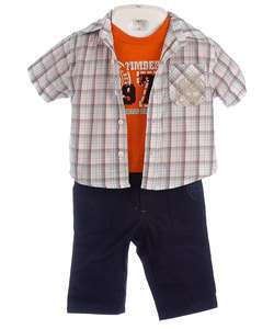 Timberland Newborn Boys Shirt and Pants Outfit  Overstock