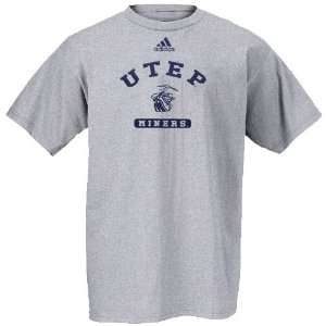 adidas UTEP Miners Ash Youth Practice T shirt (Medium)  