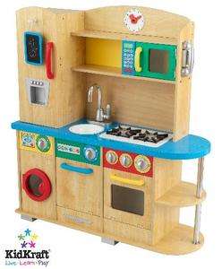 New Quality Wooden Kids Pretend Play Wood Kitchen Set  