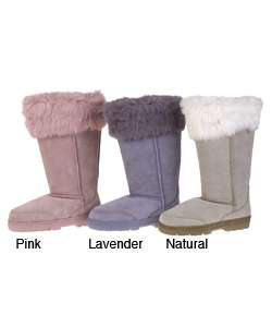 On Your Feet Womens Snuggle Suede Shearling Boots  Overstock