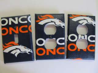   Broncos Light Switch & Outlet Covers Customize Create Your Own Order