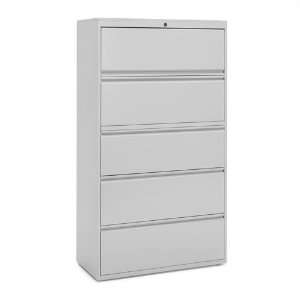   Receding Door Lateral File with Five Roll Out Shelves