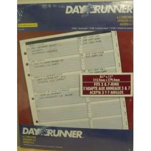  409 190 Day Runner A Z Directory. 8 1/2 x 11 Fits 3 & 7 
