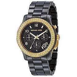 Michael Kors Womens MK5270 Chronograph Black Ceramic Watch 