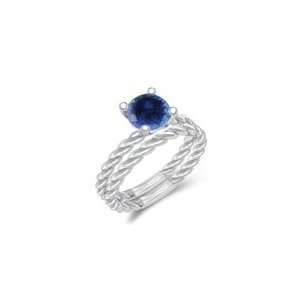  1.08 Cts Tanzanite Solitaire Engagement & Wedding Ring Set 