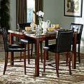 Hutton 5 piece Faux Marble Top Counter Height Dining Set