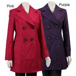 Marvin Richards Womens Double breasted 3/4 length Trench Coat 