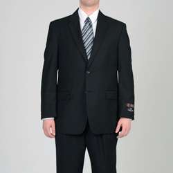 Circola Moda Mens Black 2 button Suit  