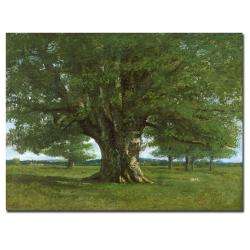 Gustave Courbet The Oak of Flagey Canvas Art  