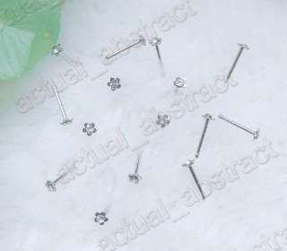 FREE wholesale600pcs Nose Bone Stud RINGS 316L 3 4mm  