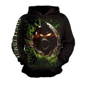 DISTURBED Giant Face Pullover Hoodie Sweatshirt NEW band  