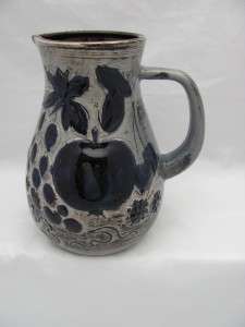 Vtg 1950s Scheurich W Germany Keramik Pottery Pitcher  