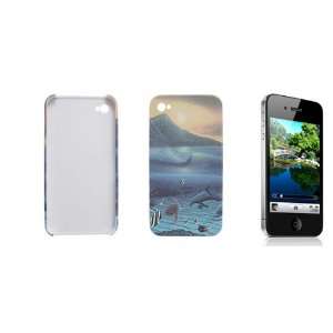   Sea Fish Style Foam Coated Plastic Case for iPhone 4G 4 Electronics