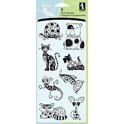 Inkadinkado Patterned Pets Clear Stamps  