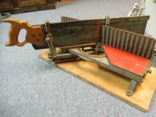 Mitre box and saw!!! Vintage!! Millers Falls Langdon Acme?? BEAUTIFUL 