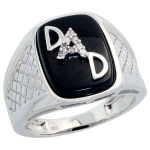  Design in. DAD in. Ring, w/ 0.06 Carat Brilliant Cut Diamonds 